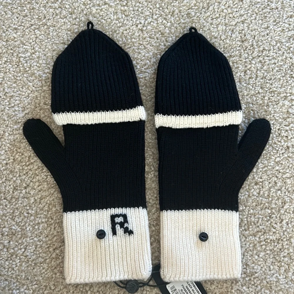 New Rag and Bone Margo wool fingerless gloves